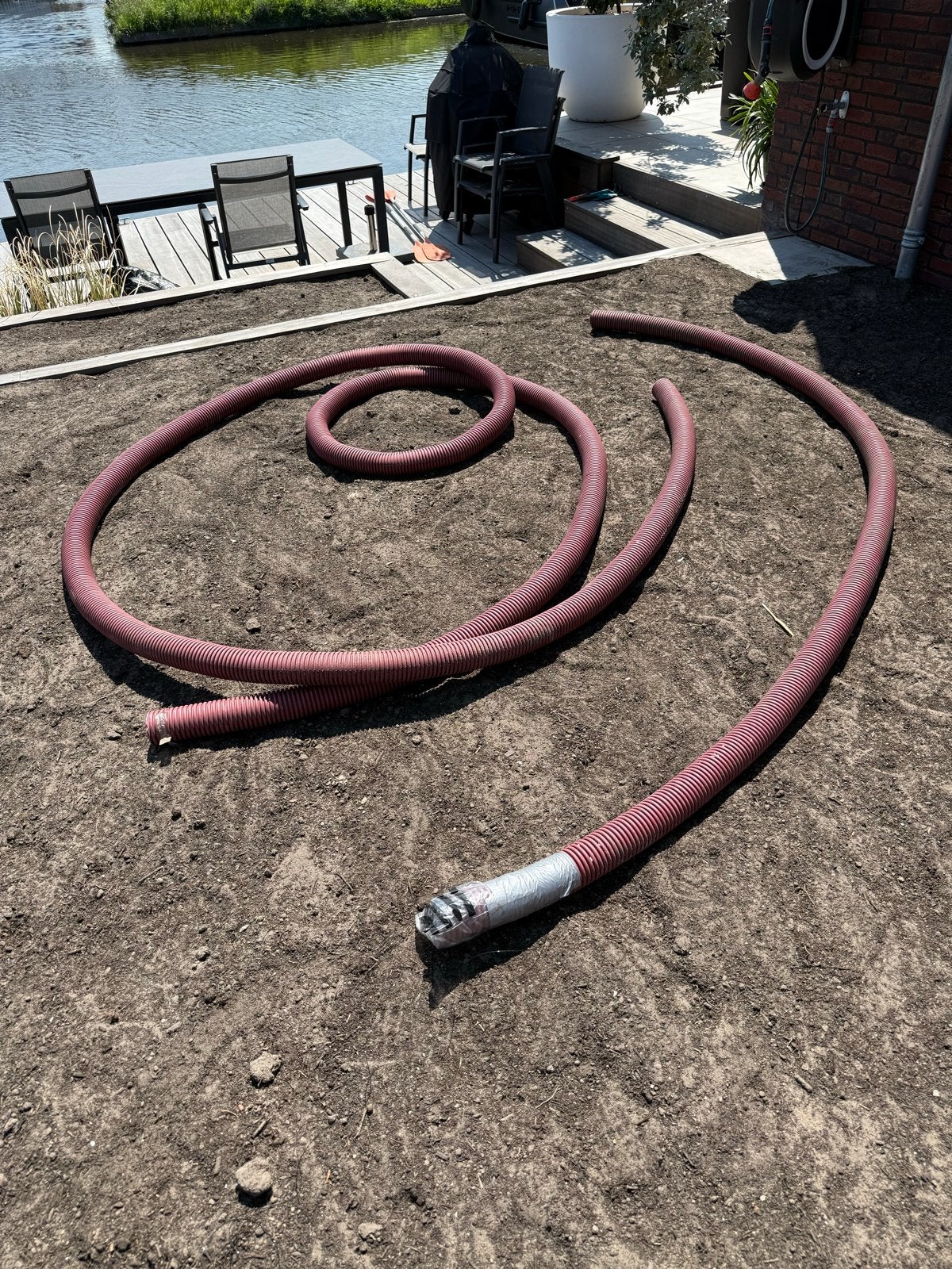 Twee tuinslangen: 3,8m en 10m - Ideaal voor tuin en waterwer, Ophalen, Overige materialen, Gebruikt, 6 meter of meer