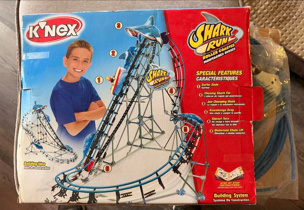 K'nex Shark Run Achtbaan - Complete set, Ophalen of Verzenden, Gebruikt, K'nex