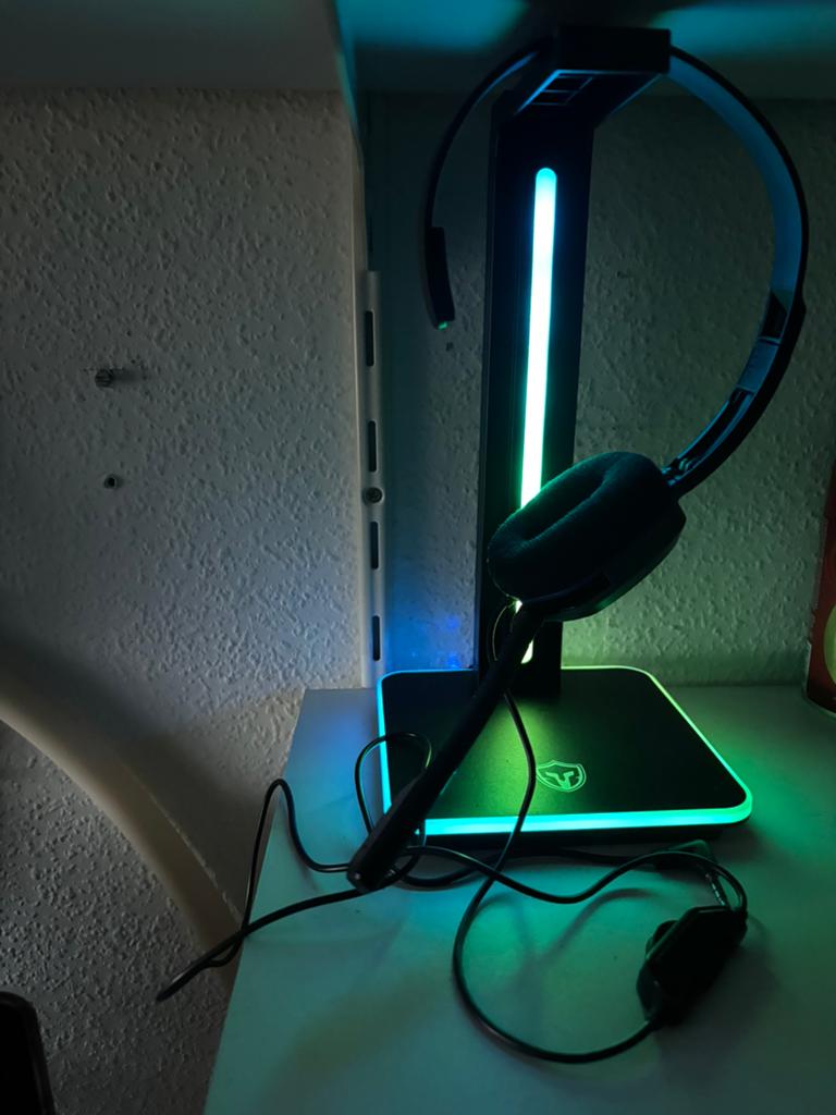 Koptelefoon playstation met koptelefoonhouder, Ophalen of Verzenden, Zo goed als nieuw