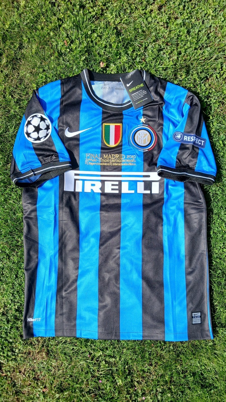 Inter Milan Sneijder 10 Thuisshirt 2010 Champions League, Sport en Fitness, Ophalen of Verzenden