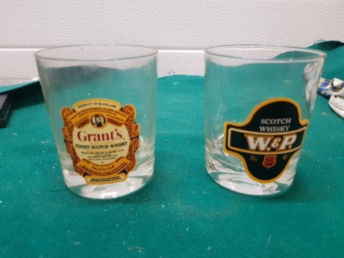 scotch whiskeyglazen grant's en w&p, Ophalen of Verzenden, 'T Olde Gre-j, Info@toldegrej.nl, Endepoelstraat 20f Didam