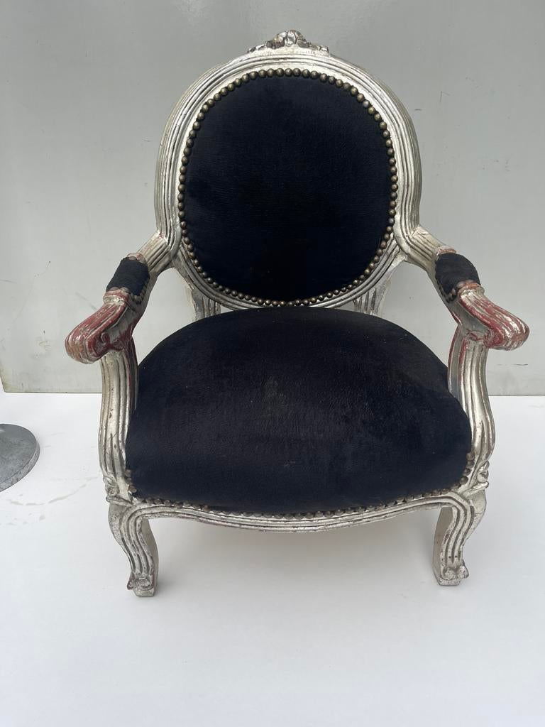 Kinder kroon fauteuil met armleuningen en supervering, Antiek en Kunst, Ophalen