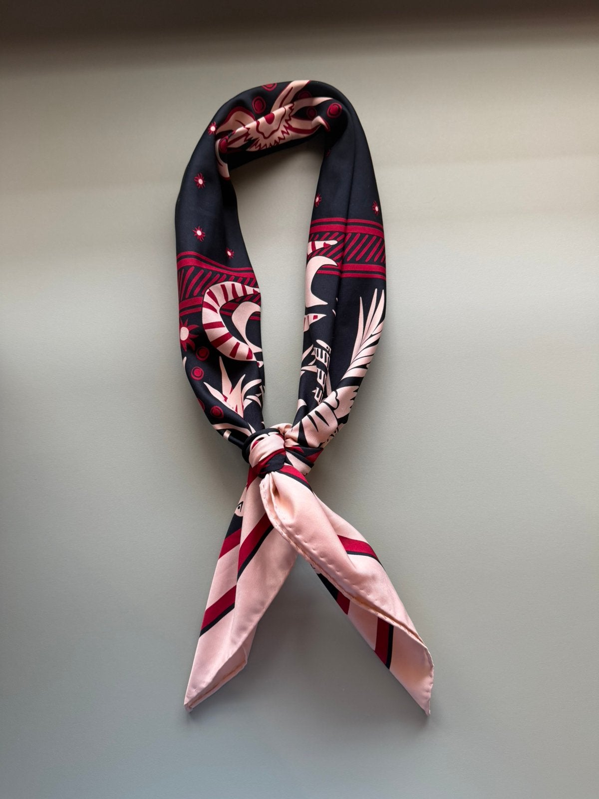 Scotch & Soda satijn bandana, Ophalen of Verzenden, Zo goed als nieuw, Sjaal