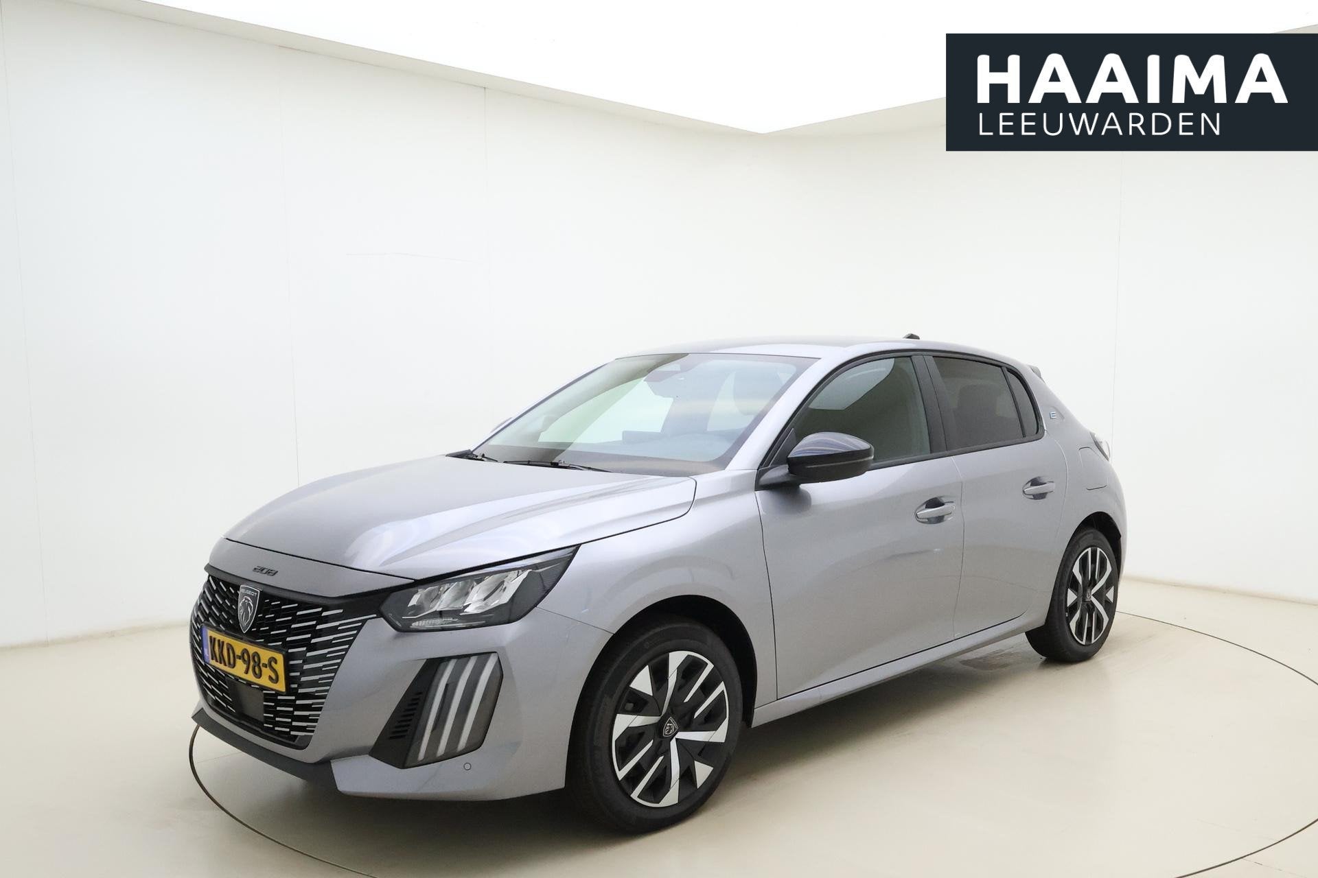Peugeot e-208 EV Business 51 kWh 3-Fase l Wireless Apple Car, 433 km, Leder en Stof, Zilver of Grijs, 1430 kg