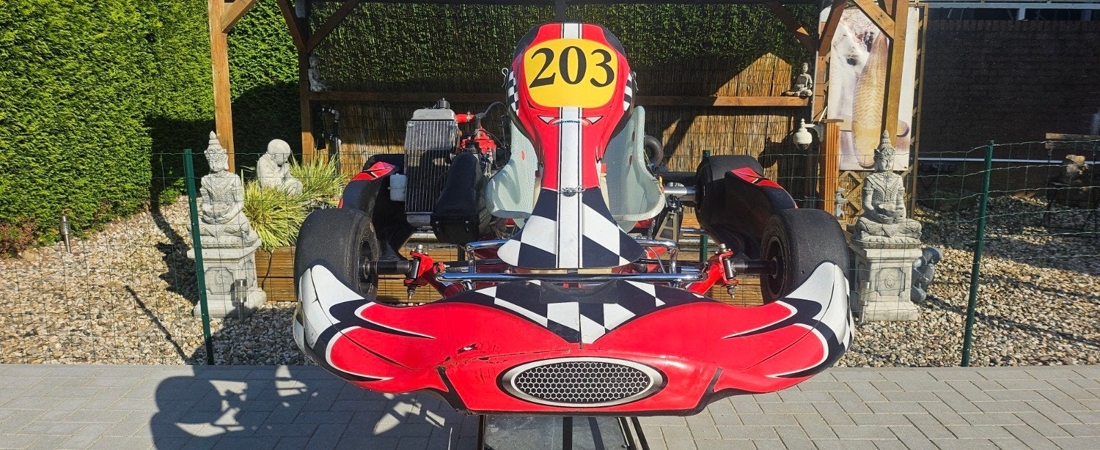 Rotax Max senior kart, Ophalen, Kart