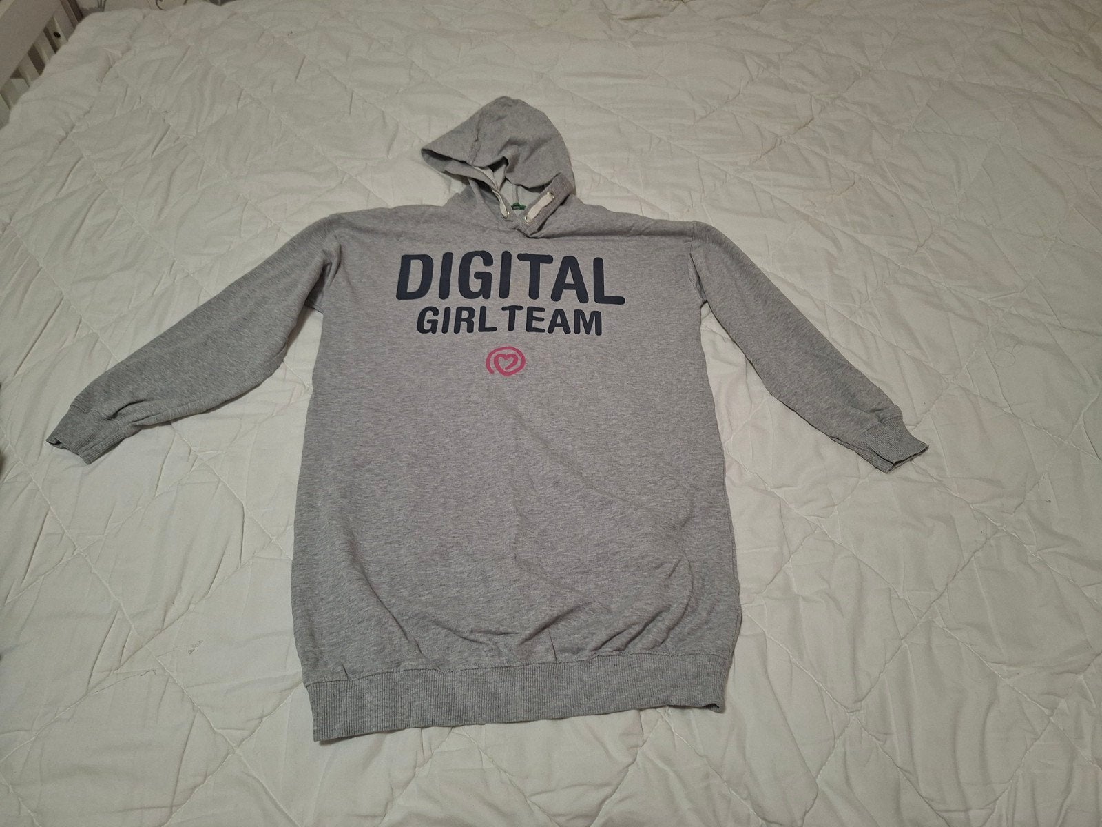 Nieuwe grijze hoodie van United Colors of Benetton, maat S, Nieuw, Ophalen of Verzenden, United Colors of Benetton, Maat 36 (S)