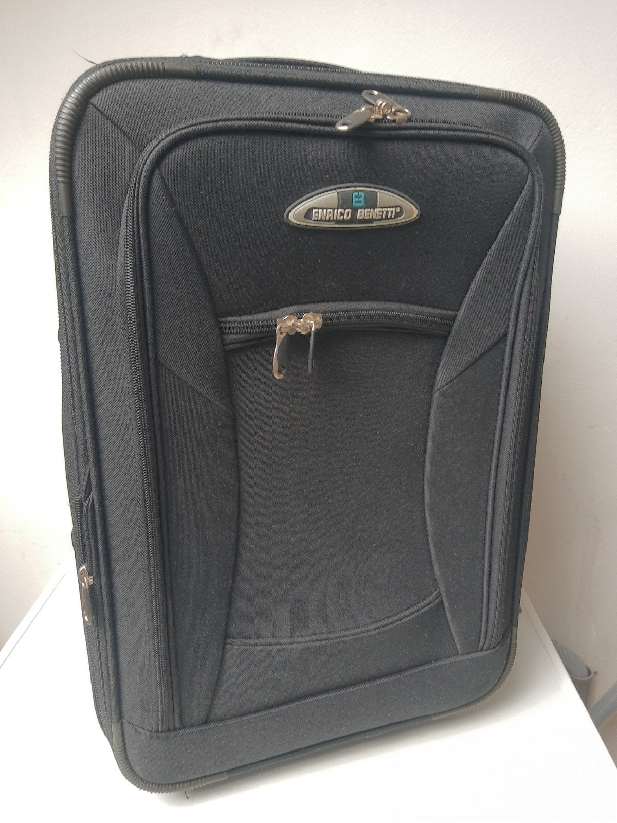 Enrico Benetti handbagage koffer - Zwart, Overige materialen, Wieltjes, Gebruikt, 50 tot 60 cm