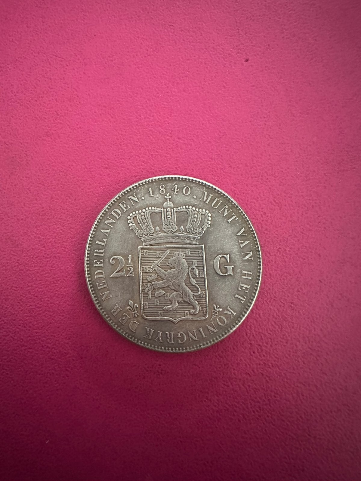 2½ Gulden Koning Willem I 1840, Ophalen of Verzenden, Koning Willem I, 2½ gulden, Losse munt