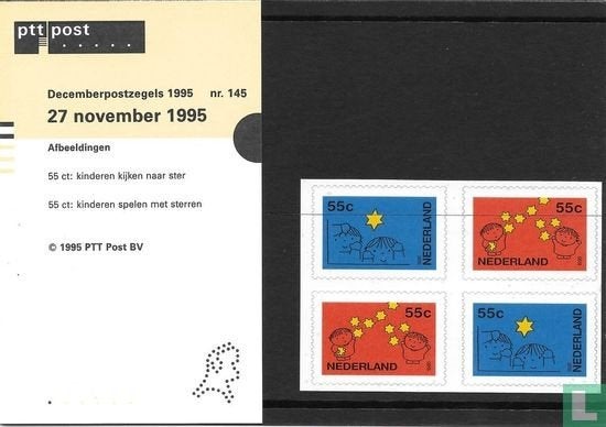 Postzegelmapje M145 Decemberzegels 1995 NL, Ophalen of Verzenden