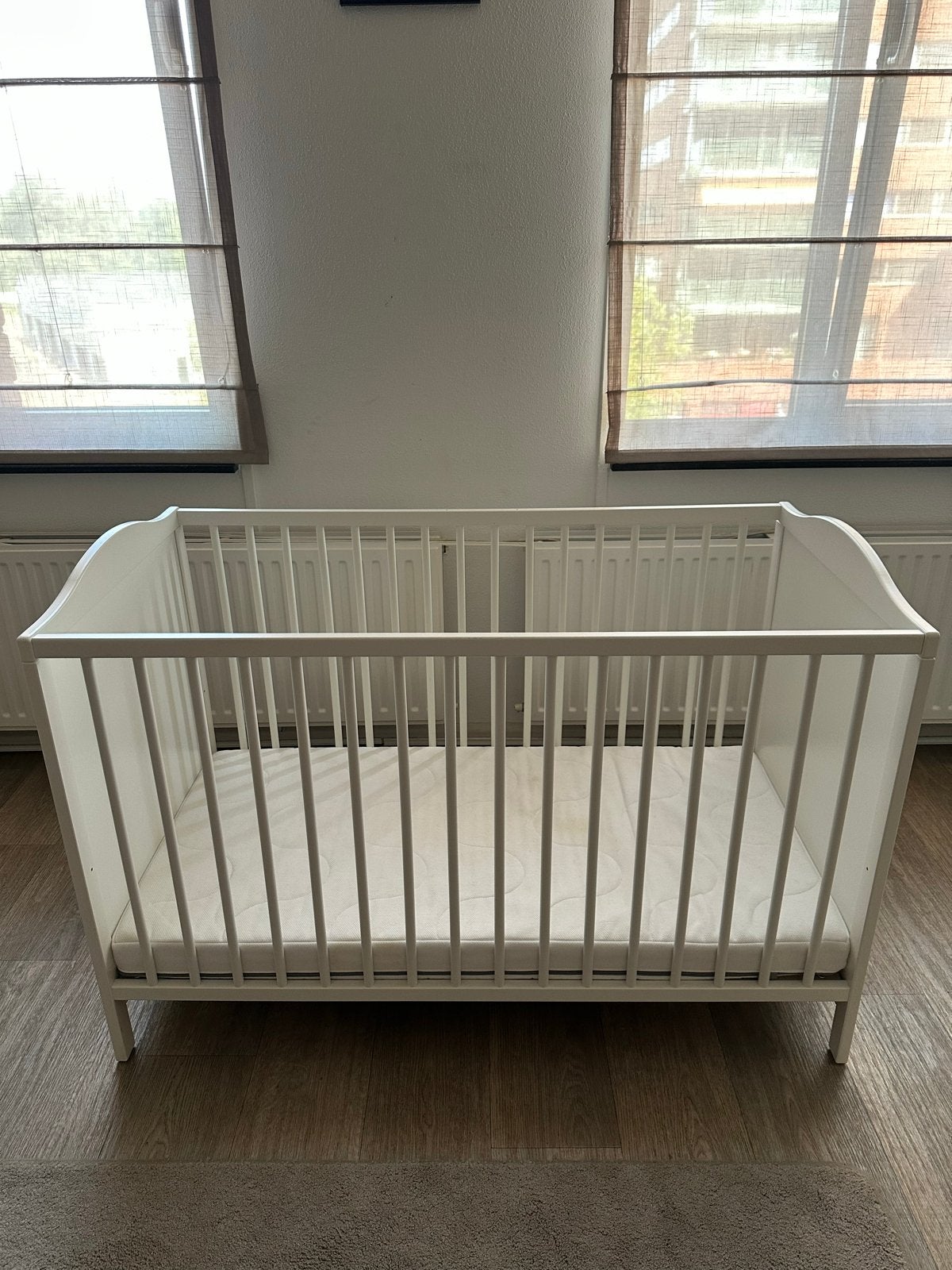 IKEA SMÅGÖRA Ledikant wit 60x120 cm, Kinderen en Baby's, Babywiegjes en Ledikanten, Ophalen, Gebruikt, Ledikant
