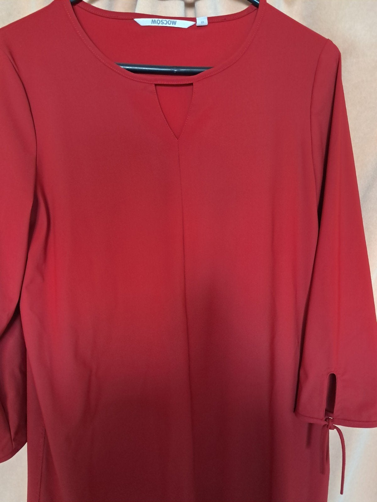 Moscow rode jurk met lange mouwen, maat S, Ophalen of Verzenden, Lange mouw, Maat 36 (S), Rood