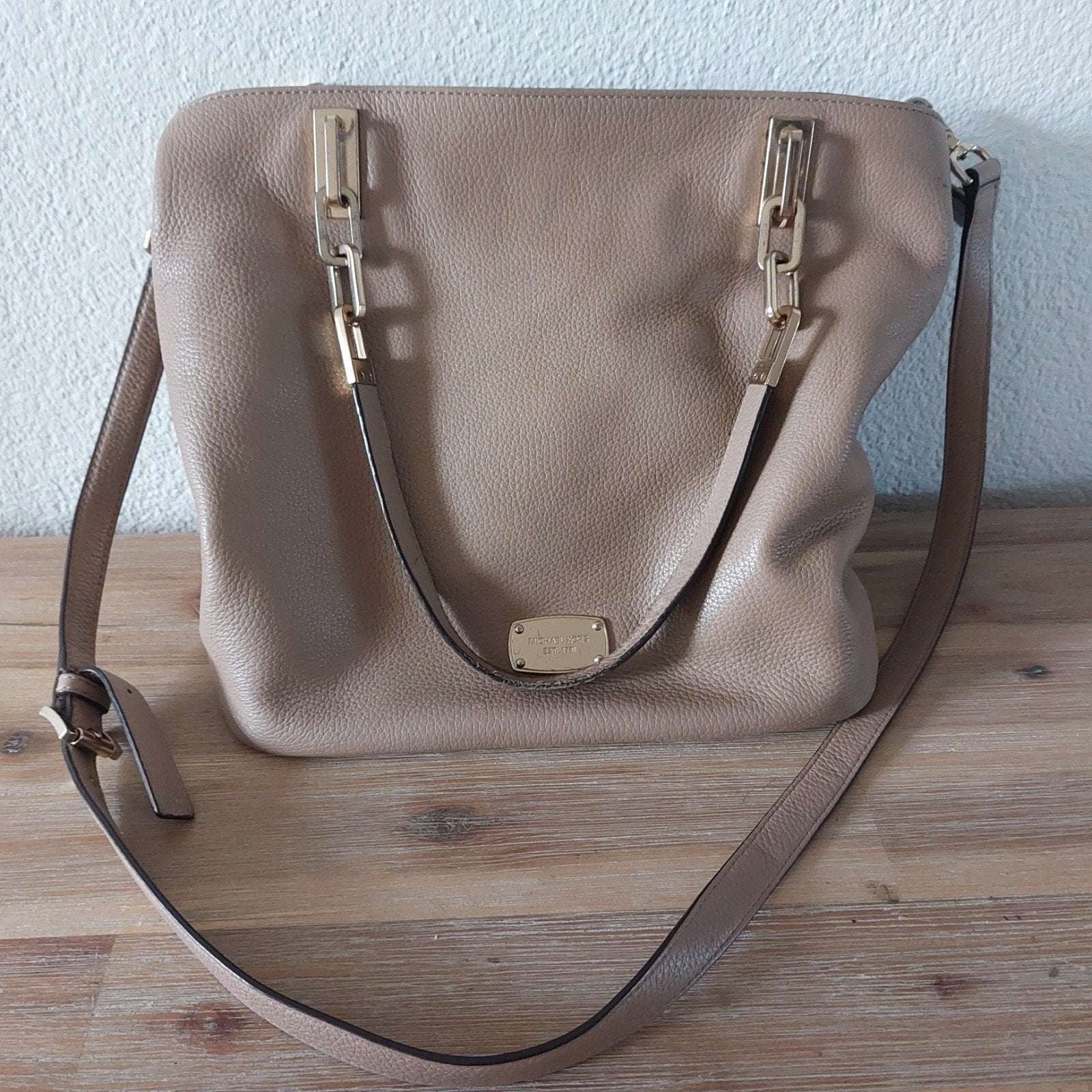Michael Kors tas, Overige merken, Beige, Ophalen of Verzenden, Zo goed als nieuw
