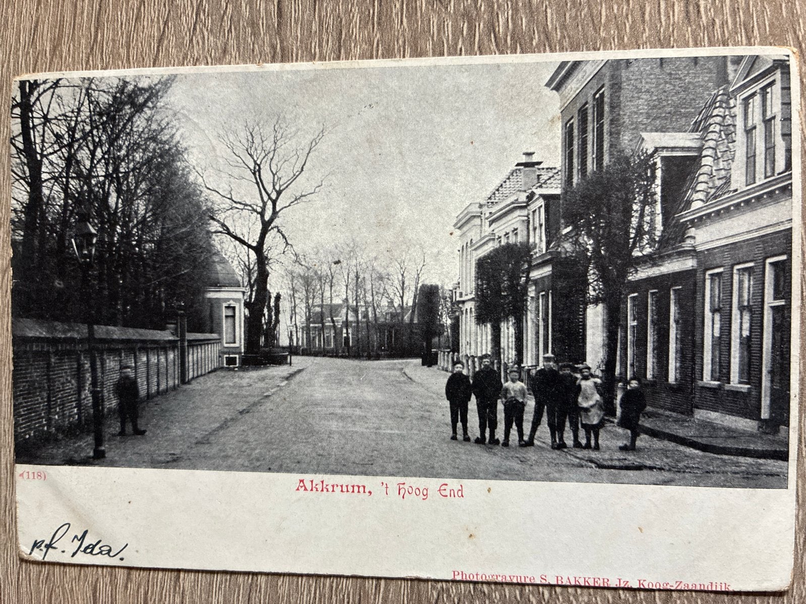 Oude Ansichtkaart Akkrum, 't Hoog End - Gelopen, Ophalen of Verzenden, Voor 1920, Gelopen, Friesland