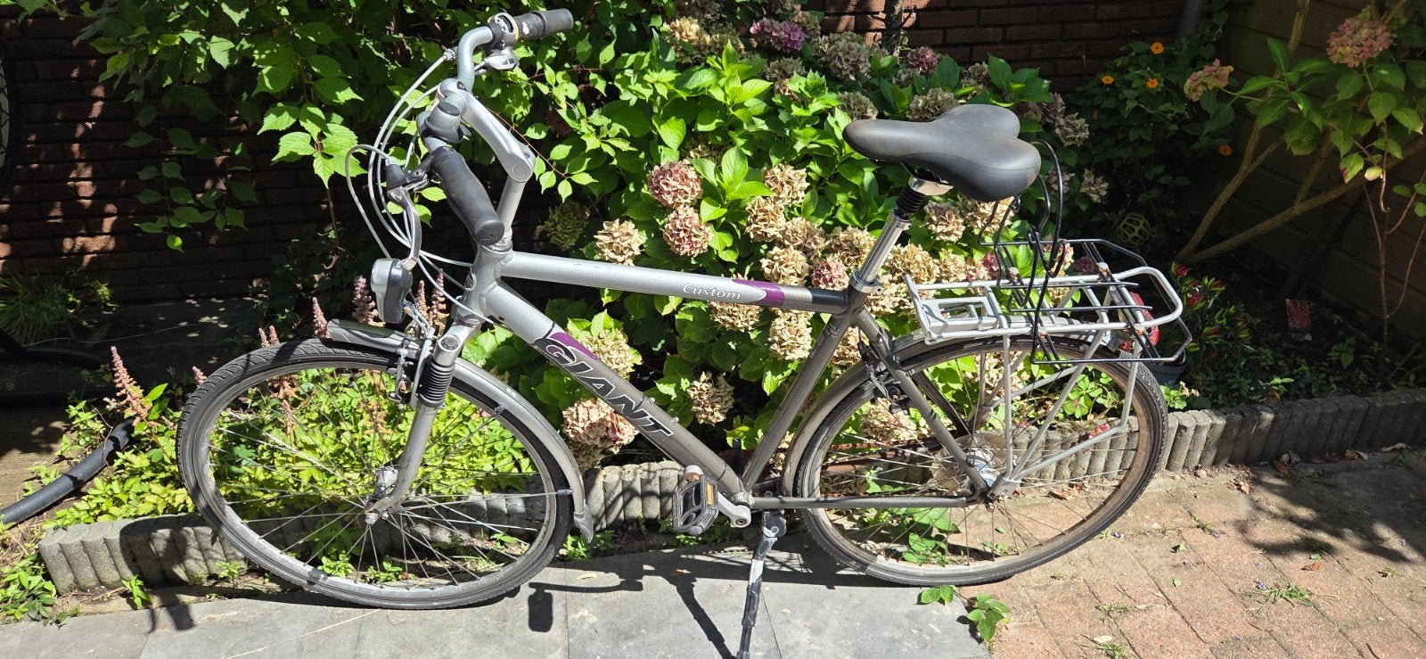 Te koop Giant Custom herenfiets 28" opknapper, Ophalen, Gebruikt, Velgrem, Versnellingen