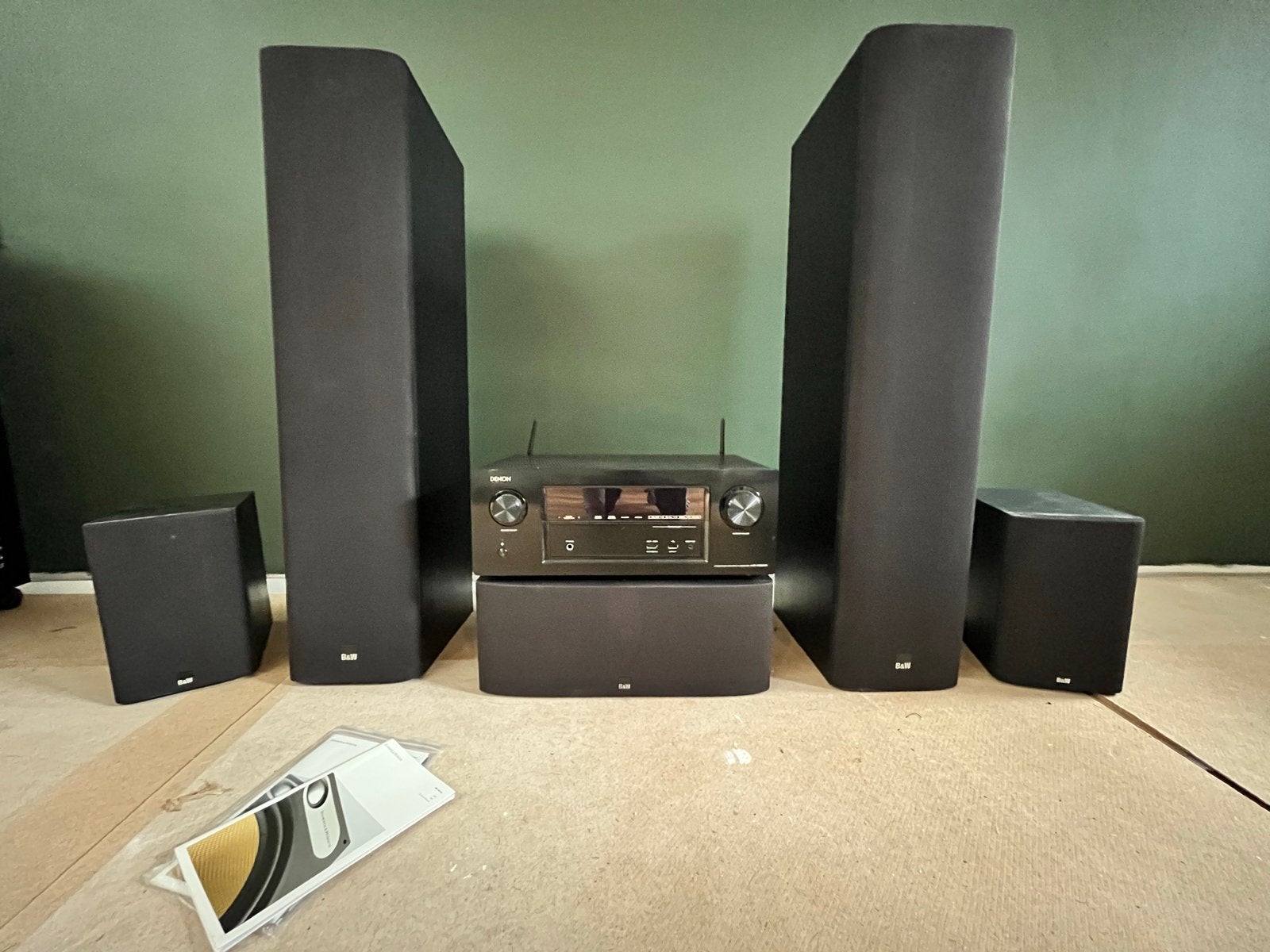 Bowers & Wilkins 600 series speakerset met Denon AVR-X2300W, Ophalen, Gebruikt, Denon, Losse componenten