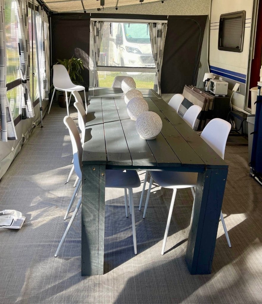 Houten tafel voor buiten, Ophalen, Gebruikt, Rechthoekig, Hout