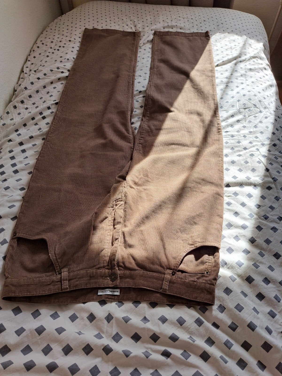 Corduroy basic ribbroek mt 34, Kleding | Heren, Maat 52/54 (L), Bruin, Bijenkorf, Ophalen of Verzenden