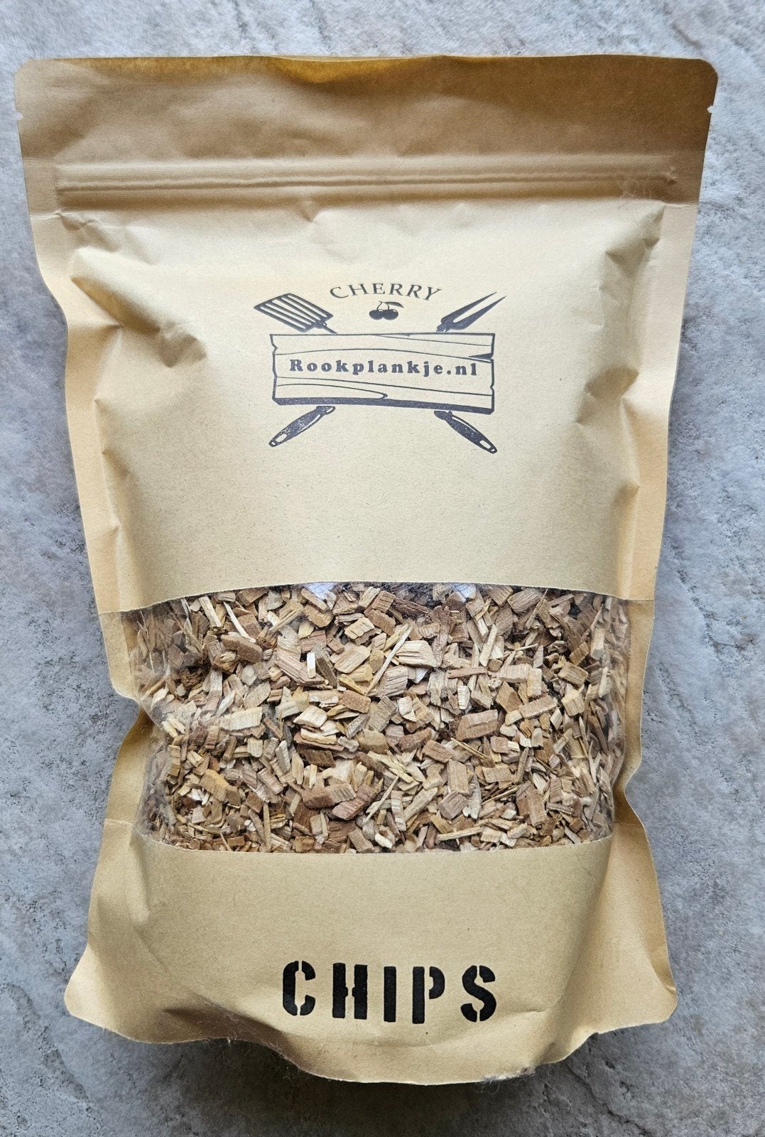 Rookchips rookhout Cherry 2L nieuw, Ophalen of Verzenden, Nieuw, Rookplankje