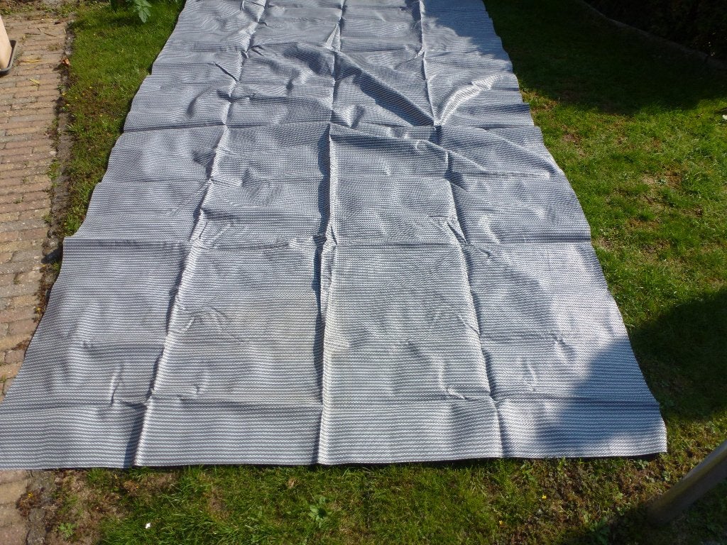 Groot grondzeil/tenttapijt voor camping of tuin, Ophalen, Gebruikt