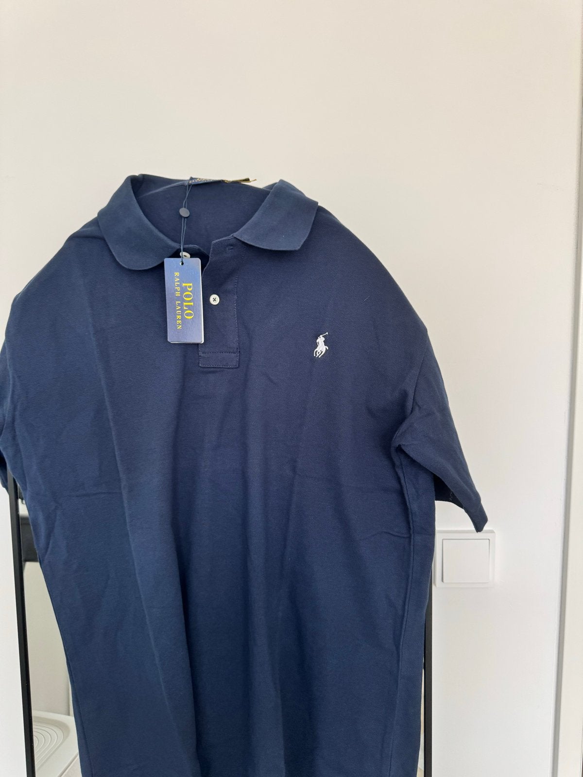 Nieuwe Polo Ralph Lauren heren polo XXL - Custom Slim Fit, Ophalen of Verzenden, Nieuw, Overige maten, Blauw