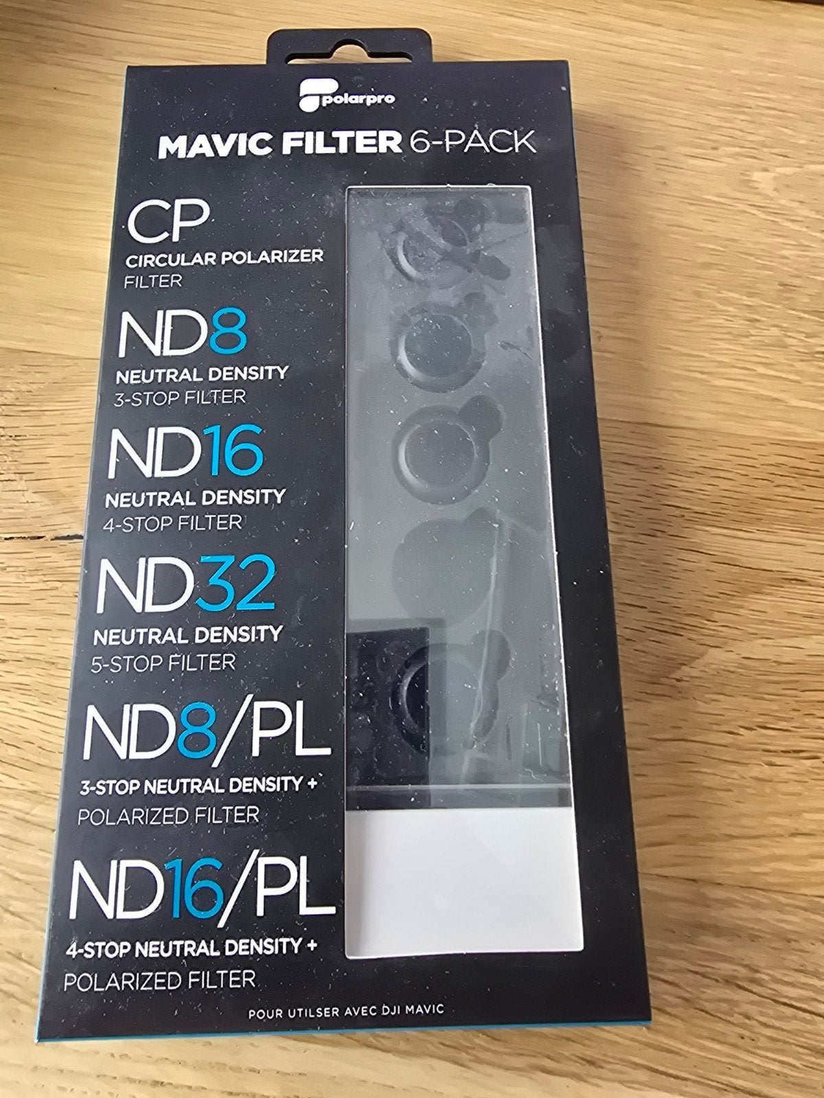 PolarPro Mavic Filter 6-Pack voor DJI Mavic, Slim profiel, Minder dan 50 mm, Nieuw, PolarPro
