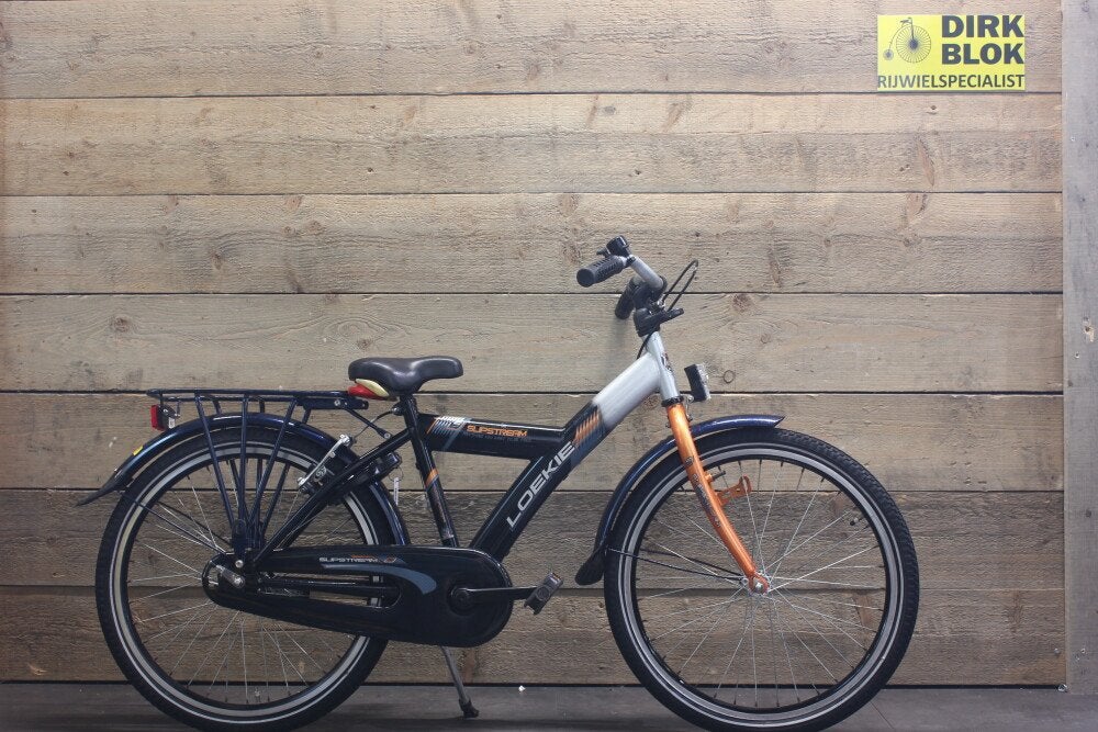 22 inch Loekie Slipstream jongensfiets zwart + 3mnd garantie, Niet ingevuld, Gebruikt, Niet ingevuld, Niet ingevuld