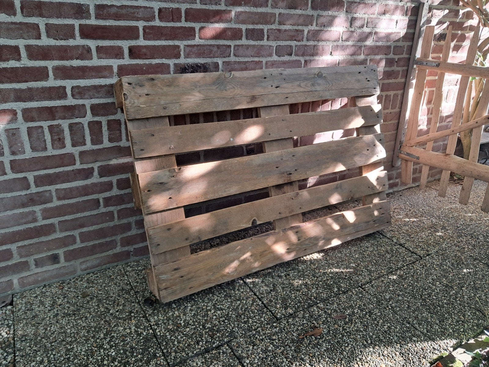 gratis stevige pallet, Ophalen, Vuren, Minder dan 200 cm, Pallet