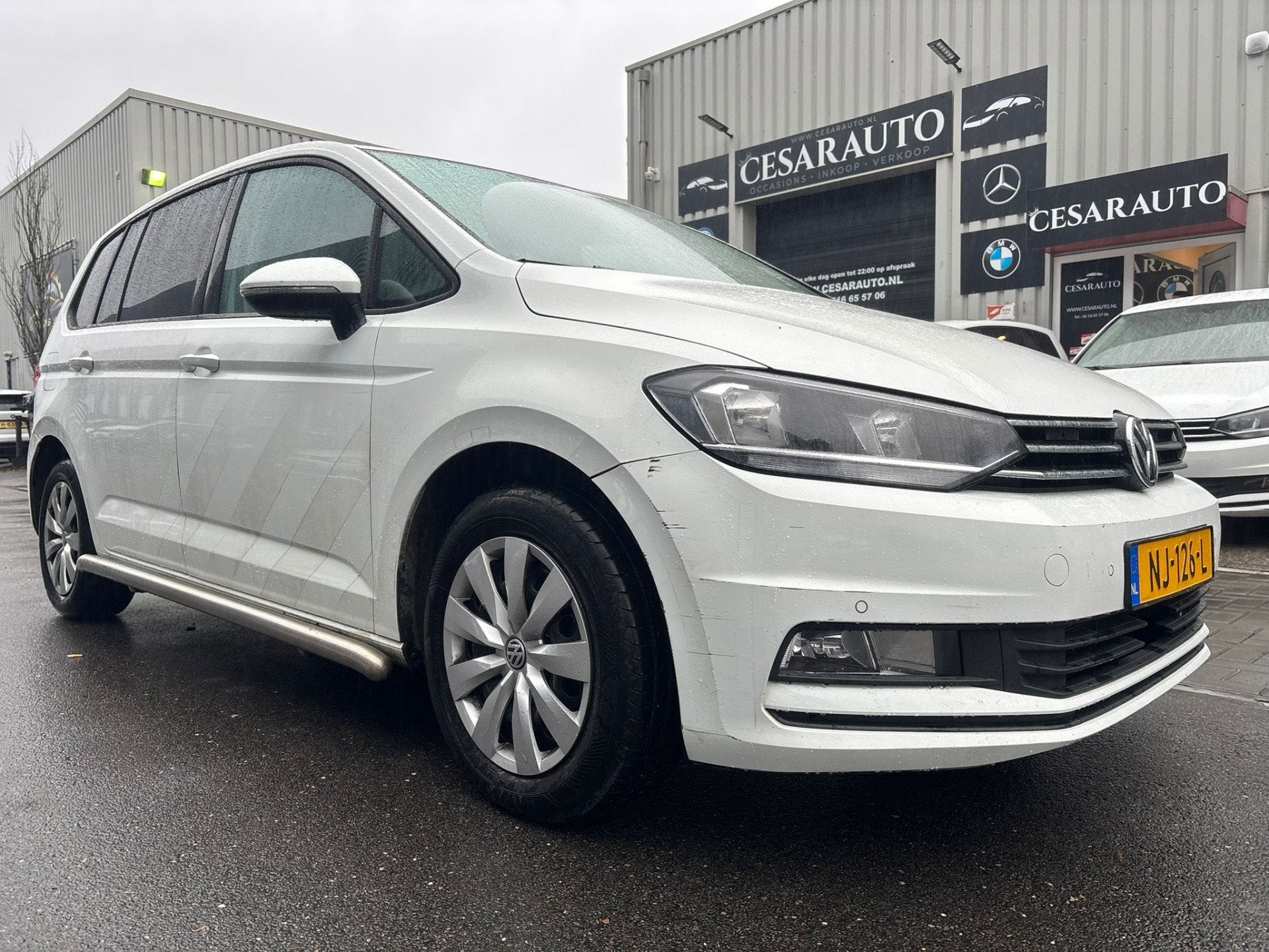 Volkswagen Touran 2.0 TDI SCR AUTOMAAT / DEALER ONDERHOUDEN, Auto's, Stof, 4 cilinders, Wit, Origineel Nederlands