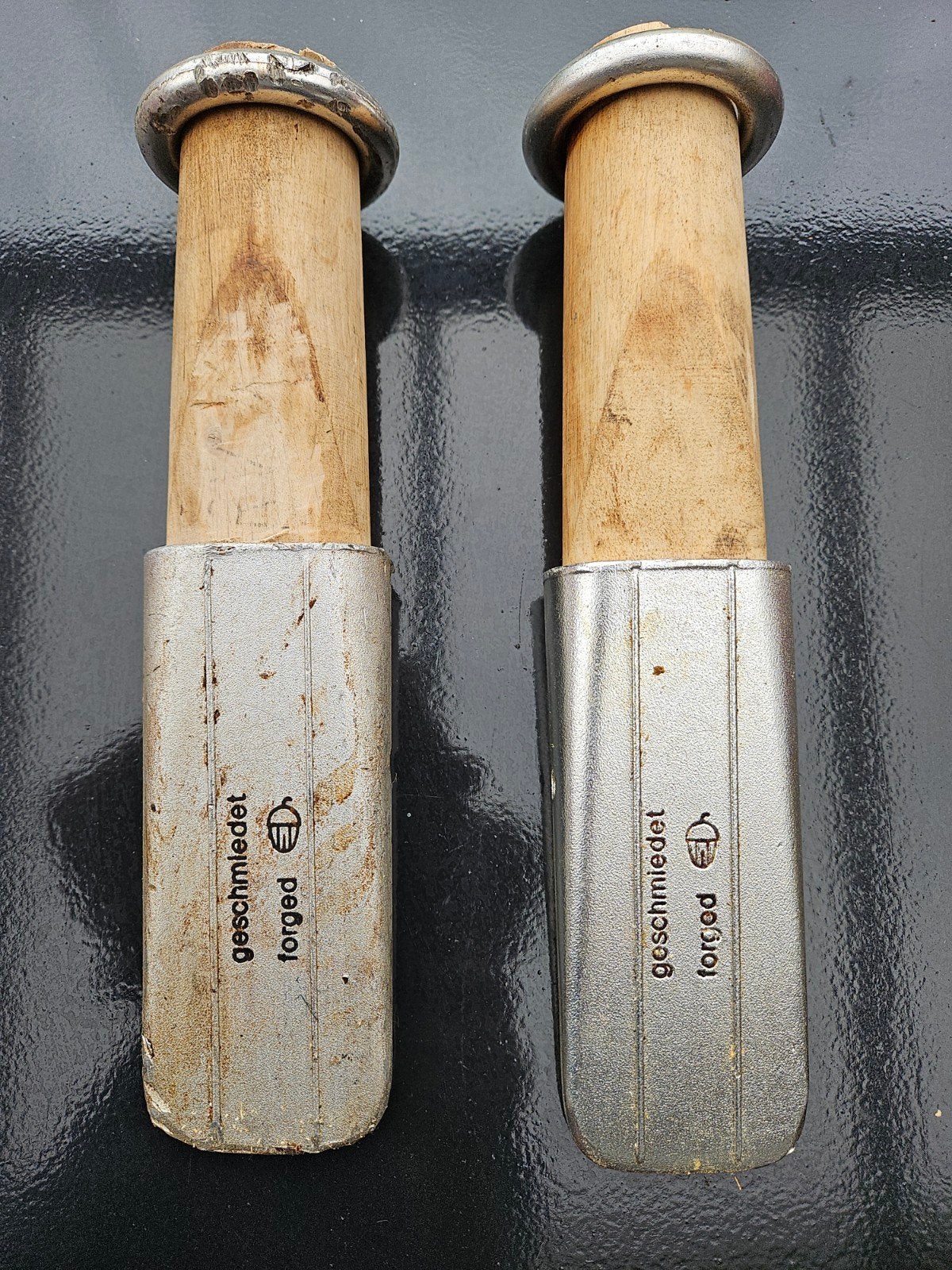 2 Aluminium kettingzaag wiggen 32 cm lang, Doe-het-zelf en Verbouw, Gereedschap | Handgereedschap, Ophalen of Verzenden, Gebruikt