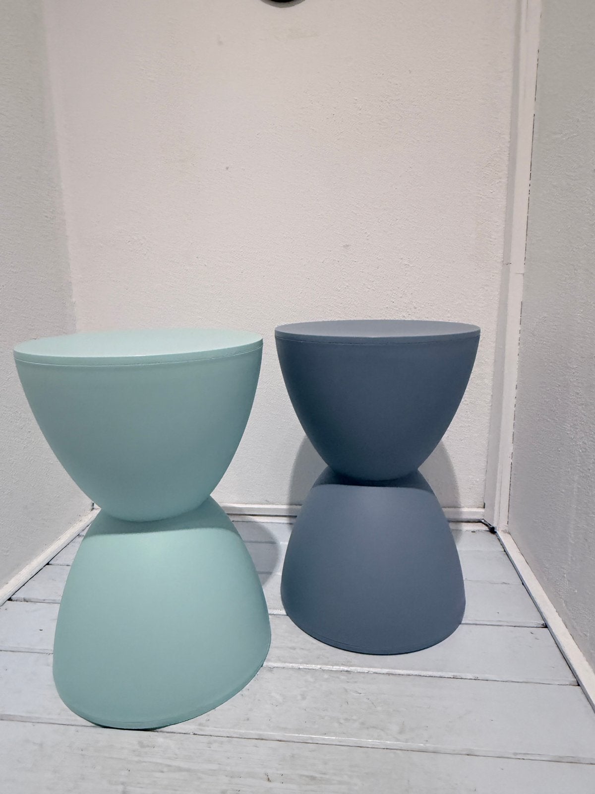Diabolo krukjes | mint en zachtblauw, Ophalen, Kunststof, Gebruikt, Preloved