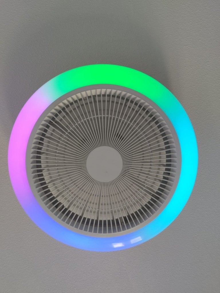 2 X Plafondventilator Met (RGB) Ledlicht+Afstandsbediening., Ophalen of Verzenden, Ventilator met afstandsbediening, Zo goed als nieuw