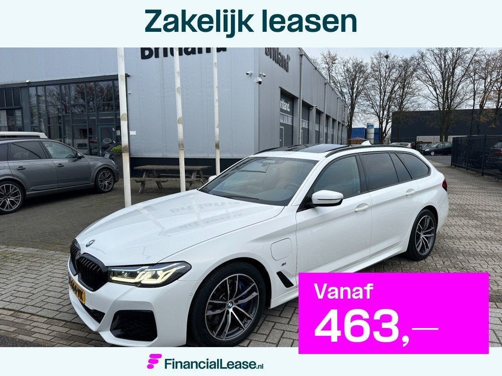 BMW 5 Serie 530e M-sport Touring 2021 BTW *Pano *Adaptive *L, 1998 cc, Achterwielaandrijving, Gebruikt, Adaptive Cruise Control