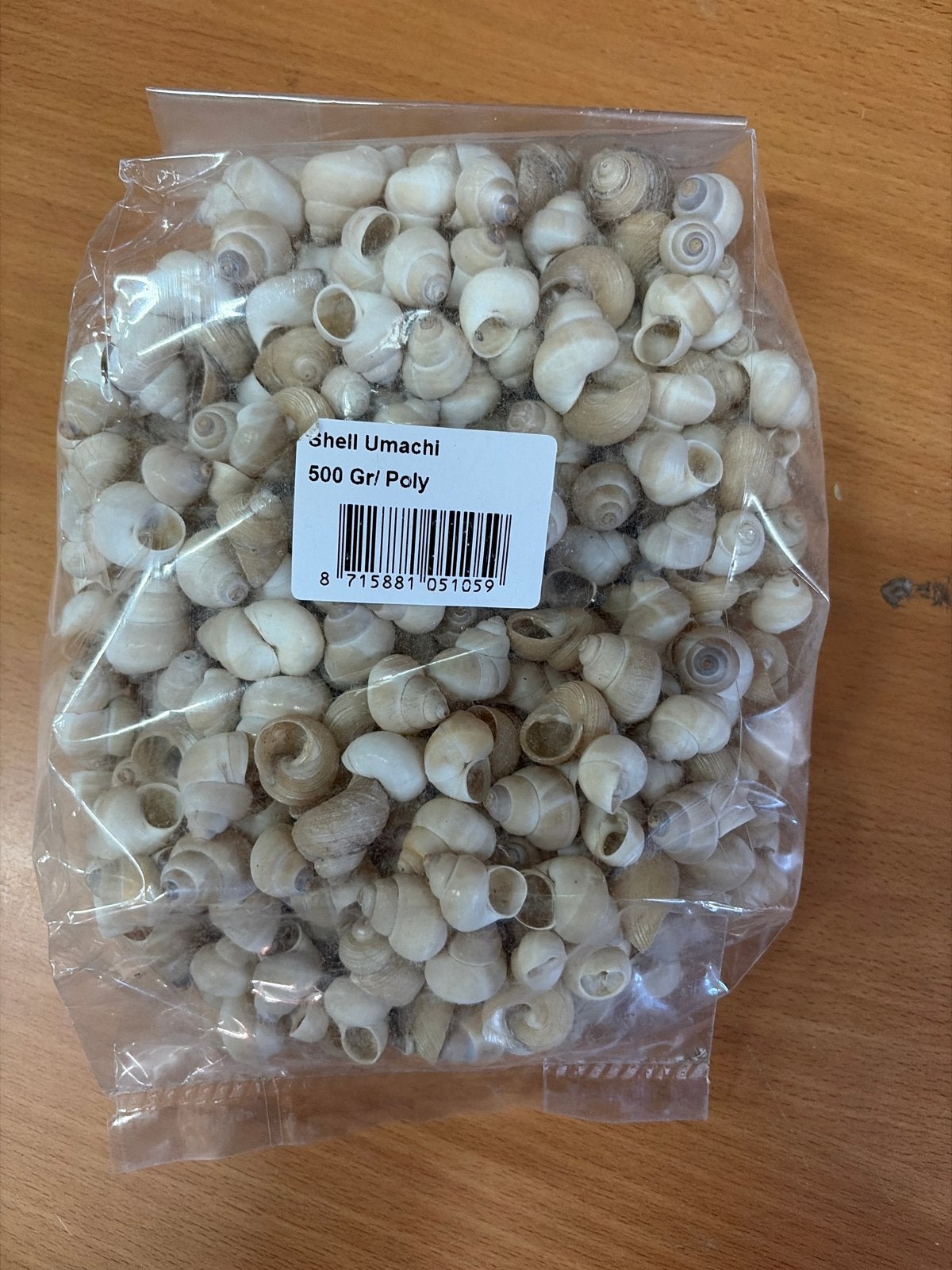 Shell Umachi 500 Gr/ Poly - Decoratieve Schelpen, Nieuw, Ophalen of Verzenden, Nvt, Nvt