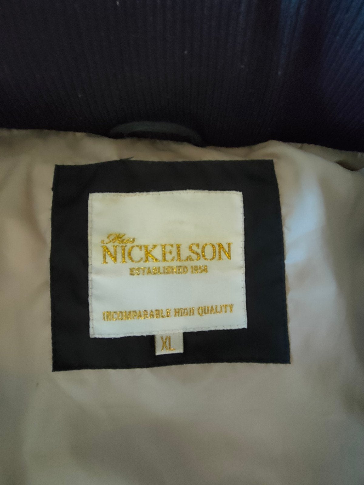 Nickelson winterjas met bontkraag - Maat XL, Kleding | Dames, Zwart, Maat 46/48 (XL) of groter, Nickelson, Ophalen of Verzenden