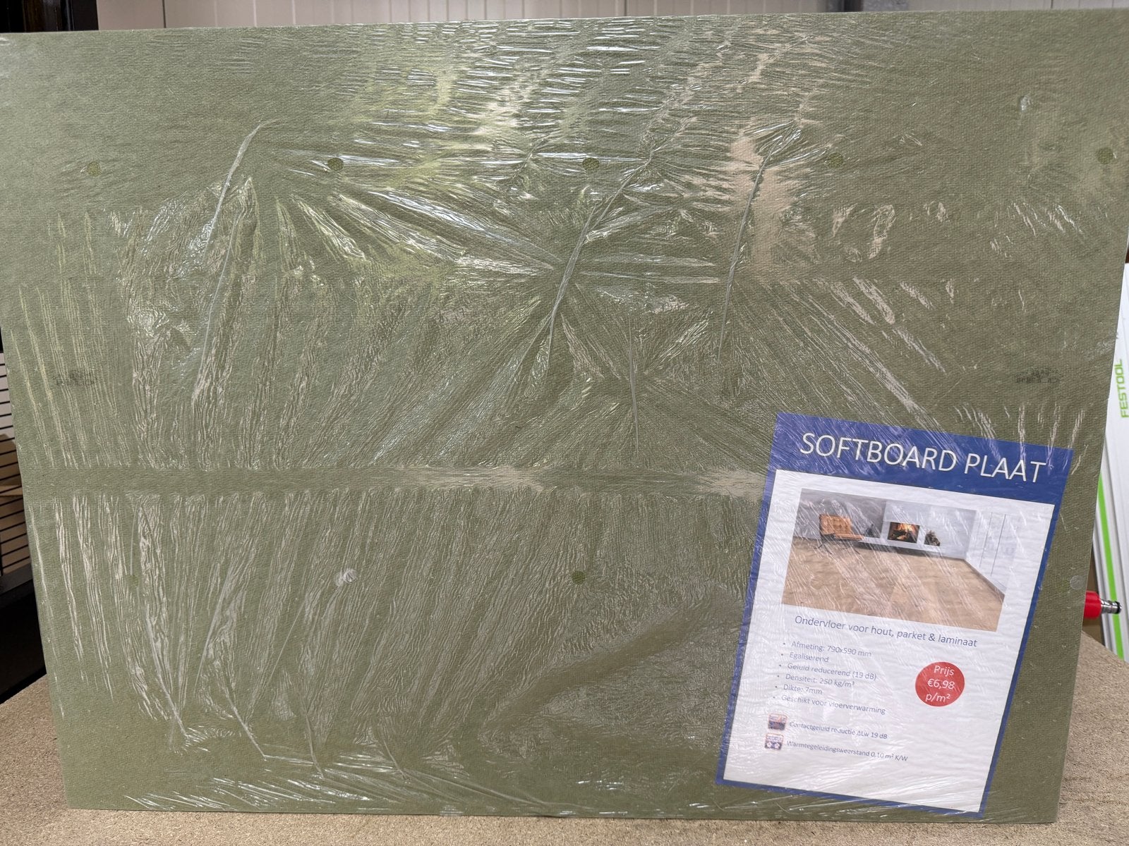 Softboard Plaat Ondervloer voor Hout, Parket & Laminaat, Doe-het-zelf en Verbouw, Ophalen of Verzenden, Nieuw, Overige materialen