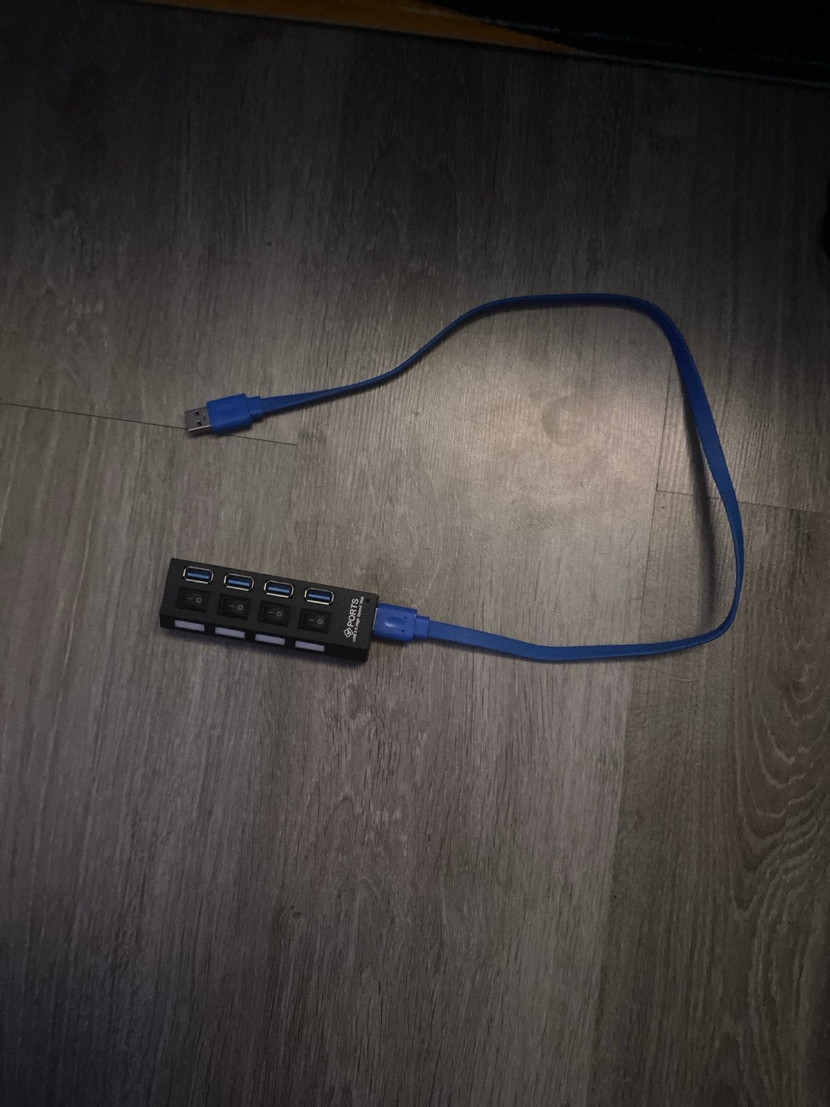 USB 3.0 High Speed Hub met 4 poorten en schakelaars, Ophalen of Verzenden, Gebruikt