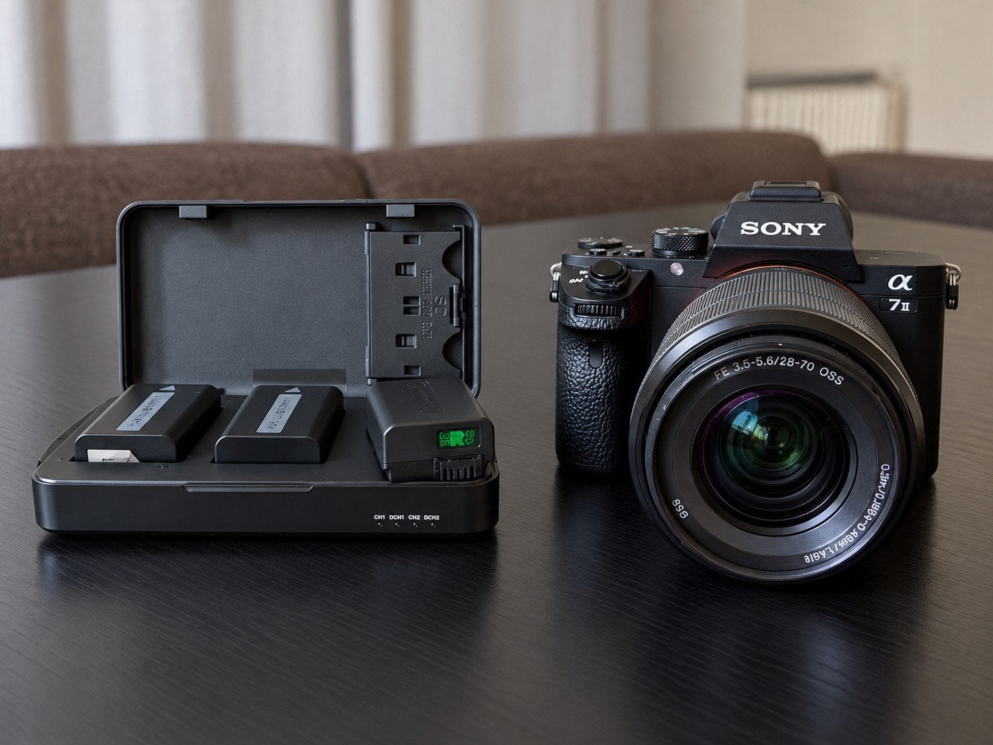 Sony A7 II Full Frame Camera + 28-70mm OSS Lens + 3 Batterie, Audio, Tv en Foto, Ophalen, Gebruikt, Accu, Beeldstabilisatie