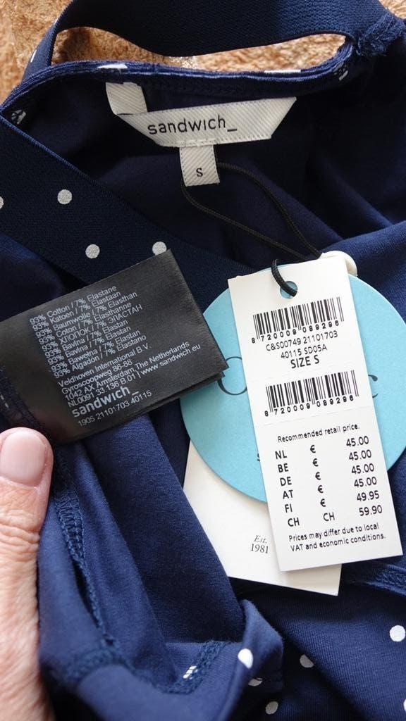 nieuwe donkerblauwe SANDWICH top, Kleding | Dames, Tops, Nieuw, Sandwich, Verzenden, Blauw