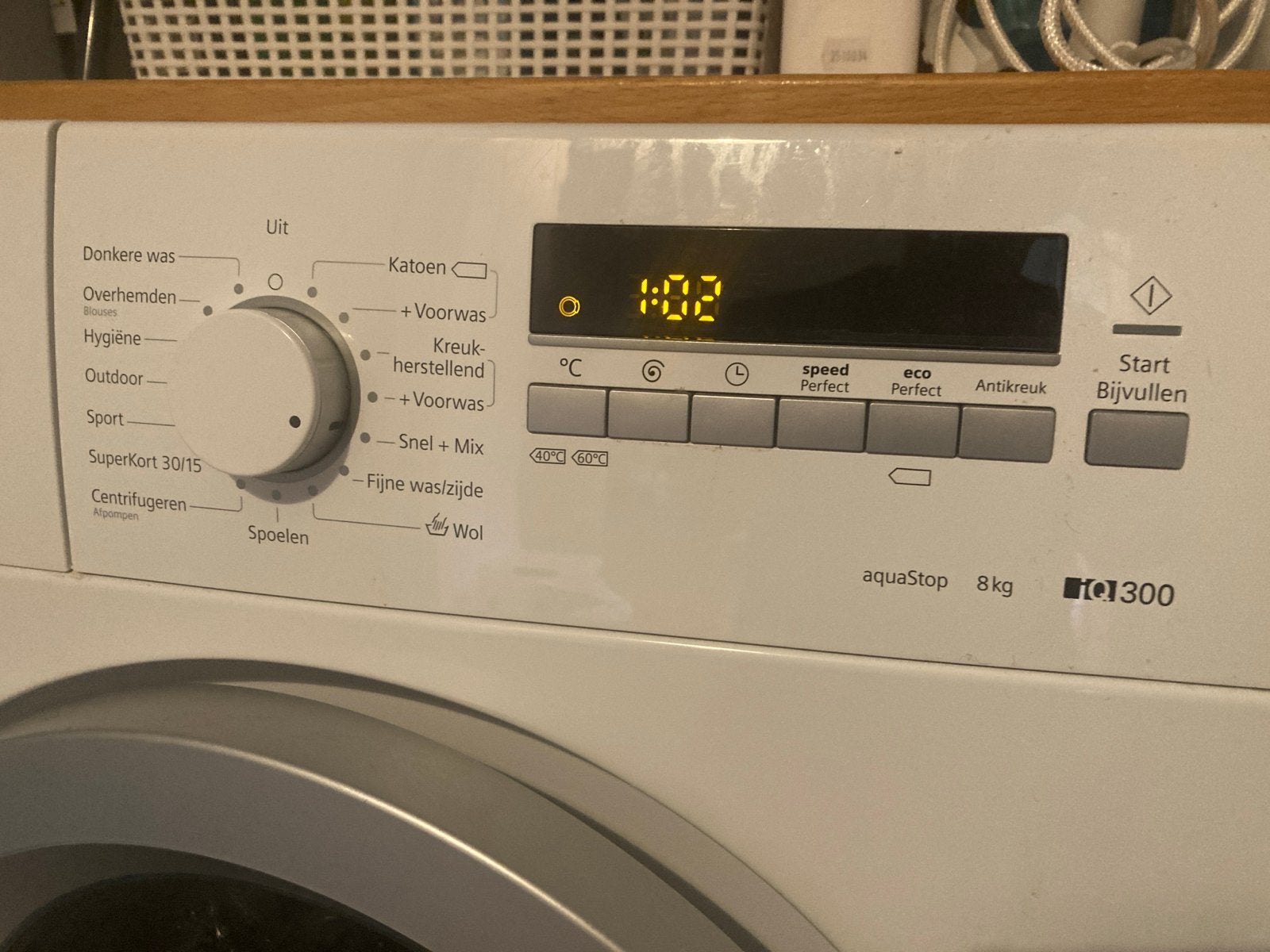 Siemens Wasmachine IQ300 - 8kg, 1400 toeren, Ophalen, Gebruikt, Voorlader, Kort programma