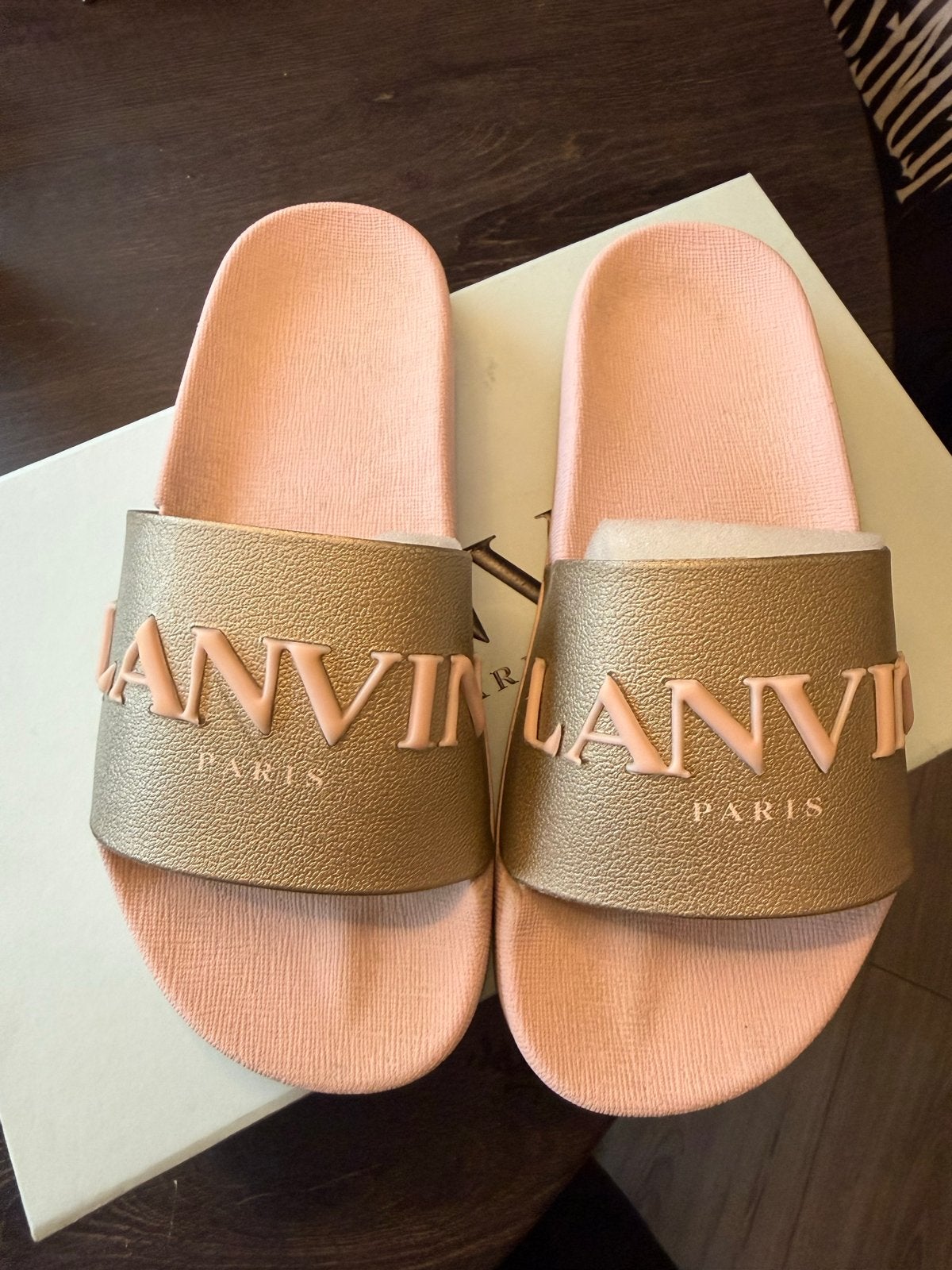 Lanvin Slippers Slides Sandalen Maat 34 met Doos, Gebruikt, Meisje, Overige typen, Ophalen of Verzenden
