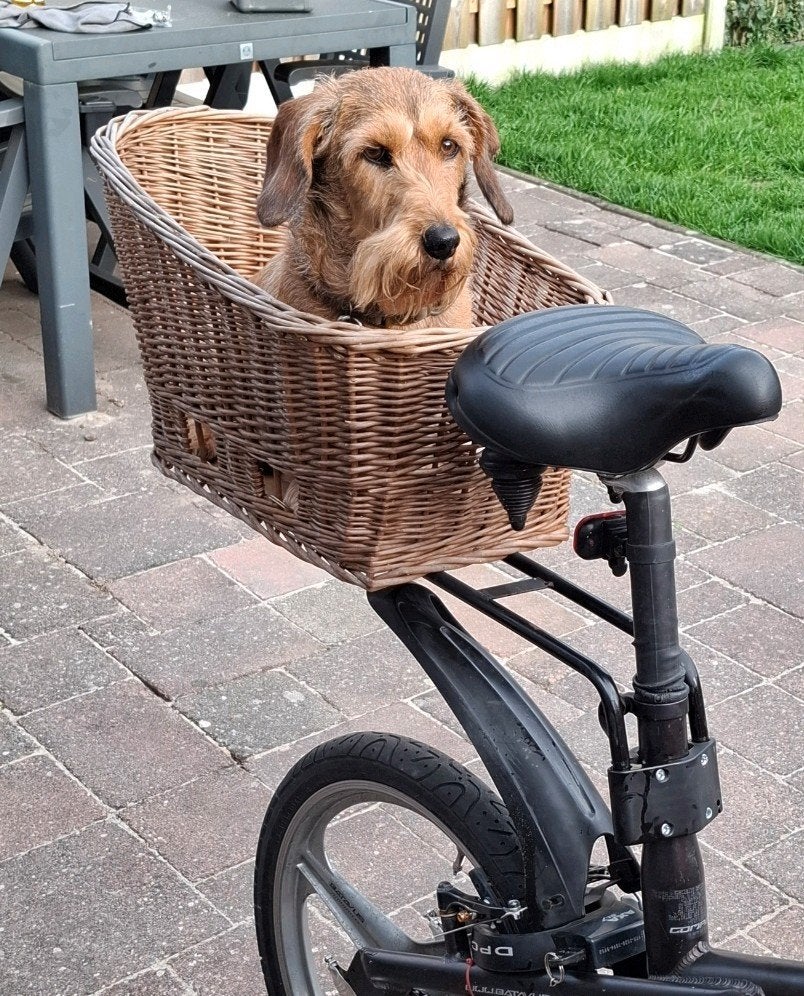 fietsmand met adapter aan het zadelpen, Ophalen, Gebruikt, Overige merken