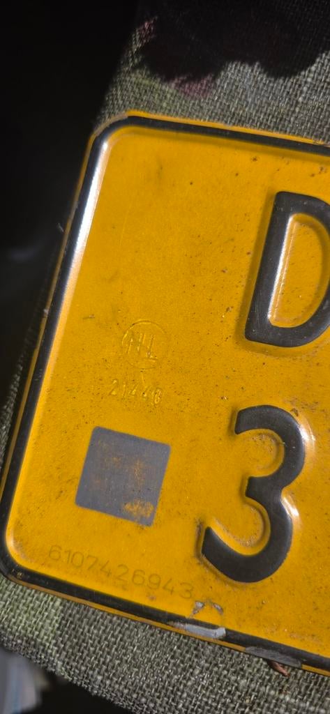 Geel kenteken papieren voor en peugeot v-clic, Ophalen of Verzenden