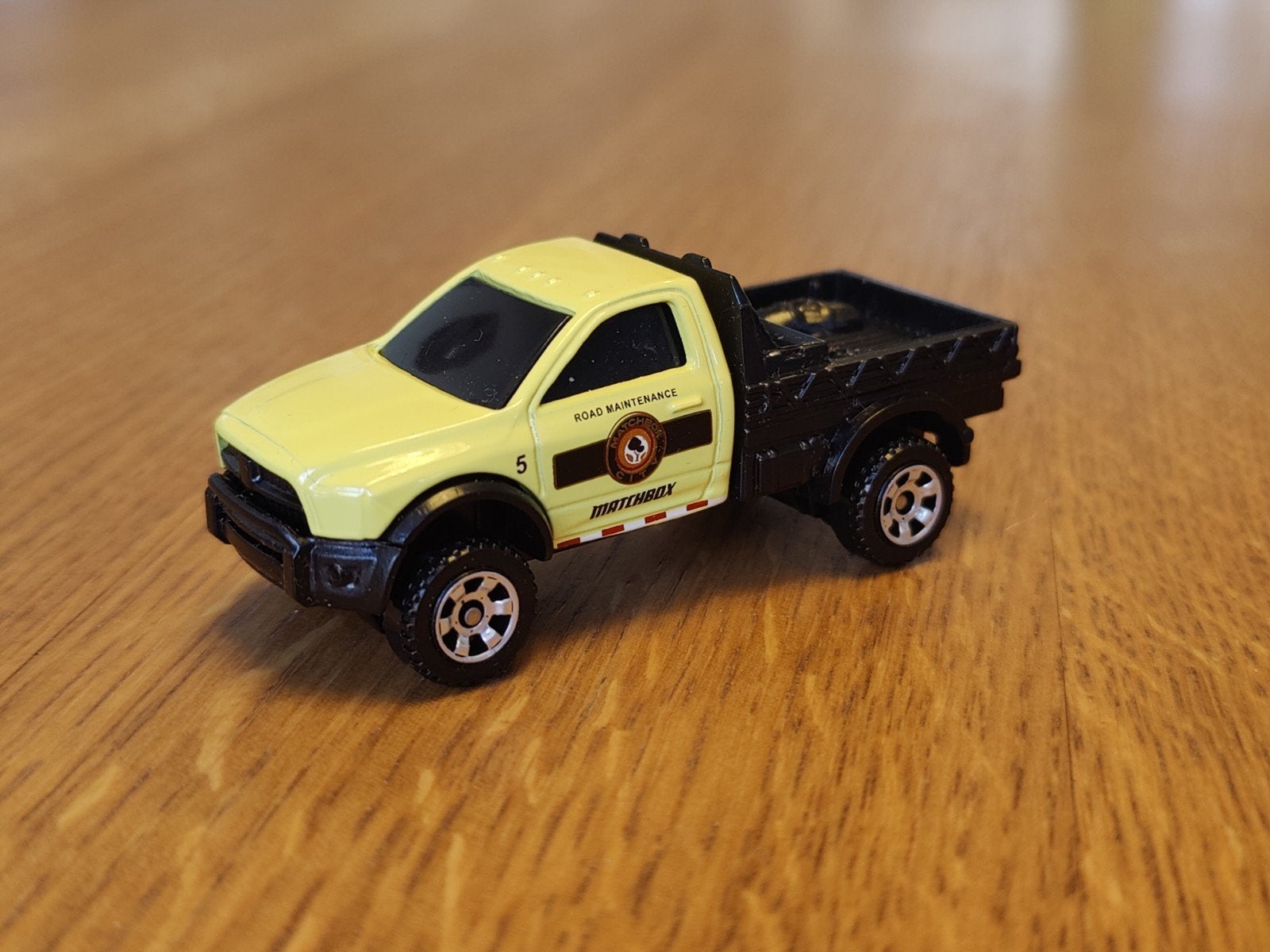 Matchbox Dodge Ram Flatbed Pickup, Ophalen of Verzenden, Zo goed als nieuw, Auto
