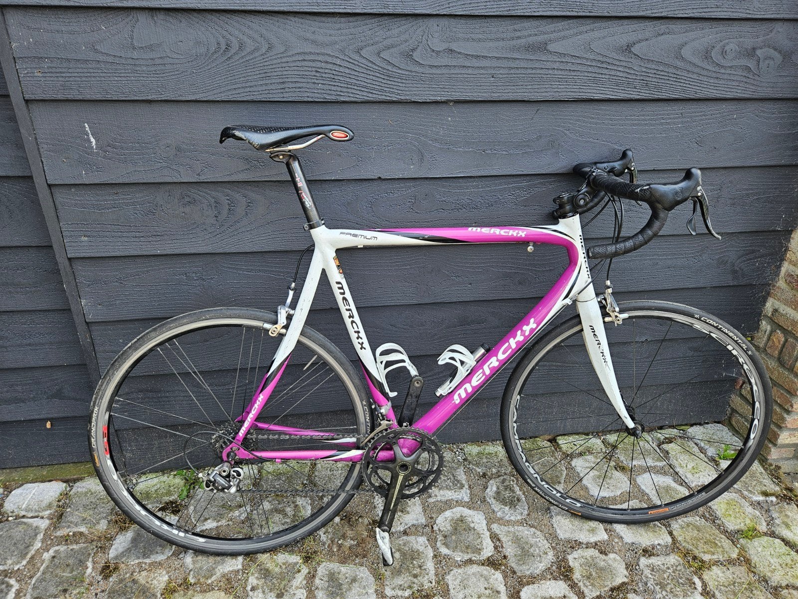 Eddy Merckx racefiets wit rose campagnolo afgemonteerd, 28 inch, Gebruikt, Aluminium, 15 tot 20 versnellingen