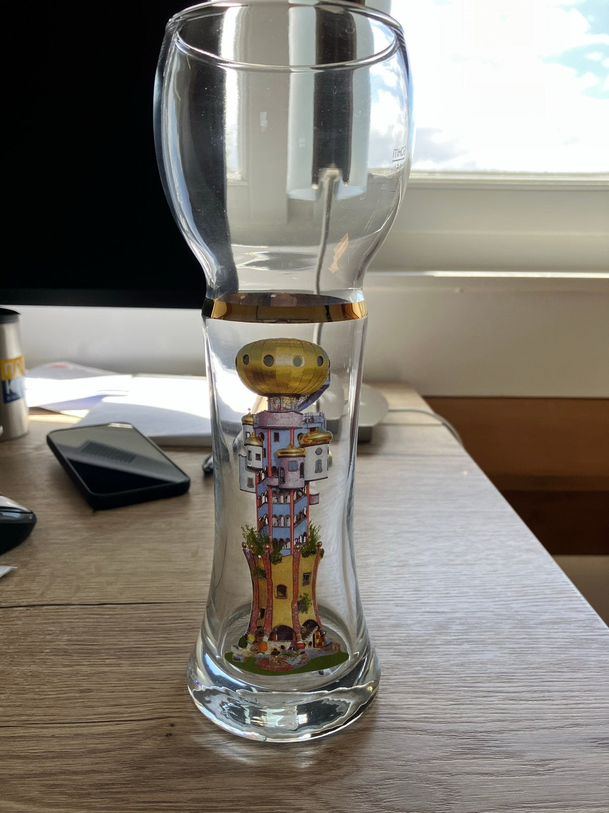 Kuchlbauer Weissbierbrauer Glas 0,5 Liter - Nieuw, Ophalen of Verzenden, Zo goed als nieuw, Meerkleurig, Glas