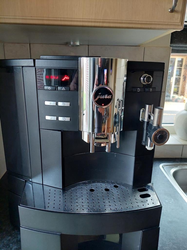 Jura impressa xs9 kopen of ruilen, Witgoed en Apparatuur, Koffiezetapparaten, 10 kopjes of meer, Ophalen, Gebruikt, Koffiemachine
