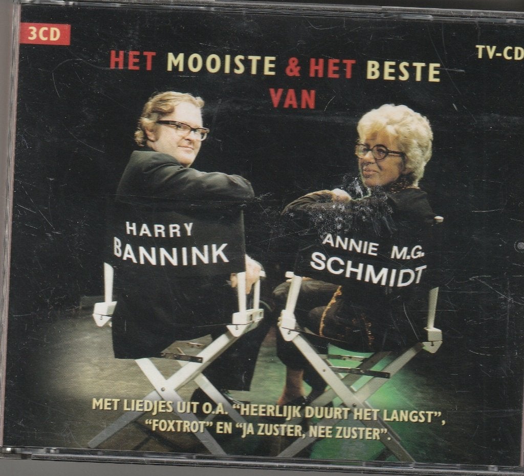 Het Mooiste & Beste van Harry Bannink & Annie Mg Schmidt, Cd's en Dvd's, Verzenden, Zo goed als nieuw, Levenslied of Smartlap