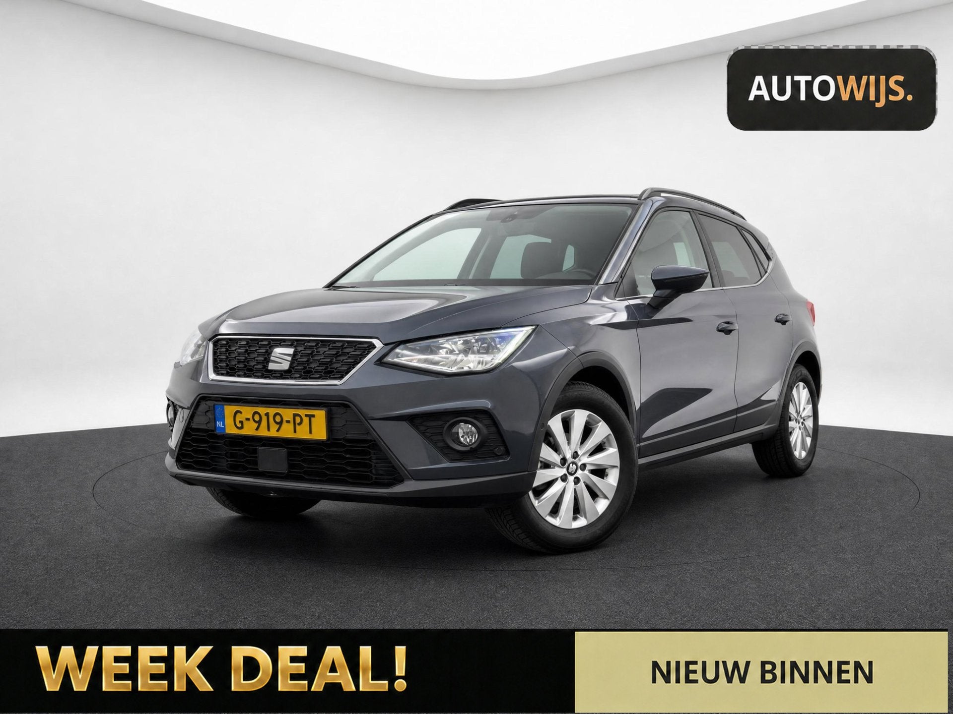 Seat Arona 1.0 TSI Style Business Intense|CAMERA|TREKHAAK|KE, Auto's, Voorwielaandrijving, Dealer onderhouden, Stof, Gebruikt