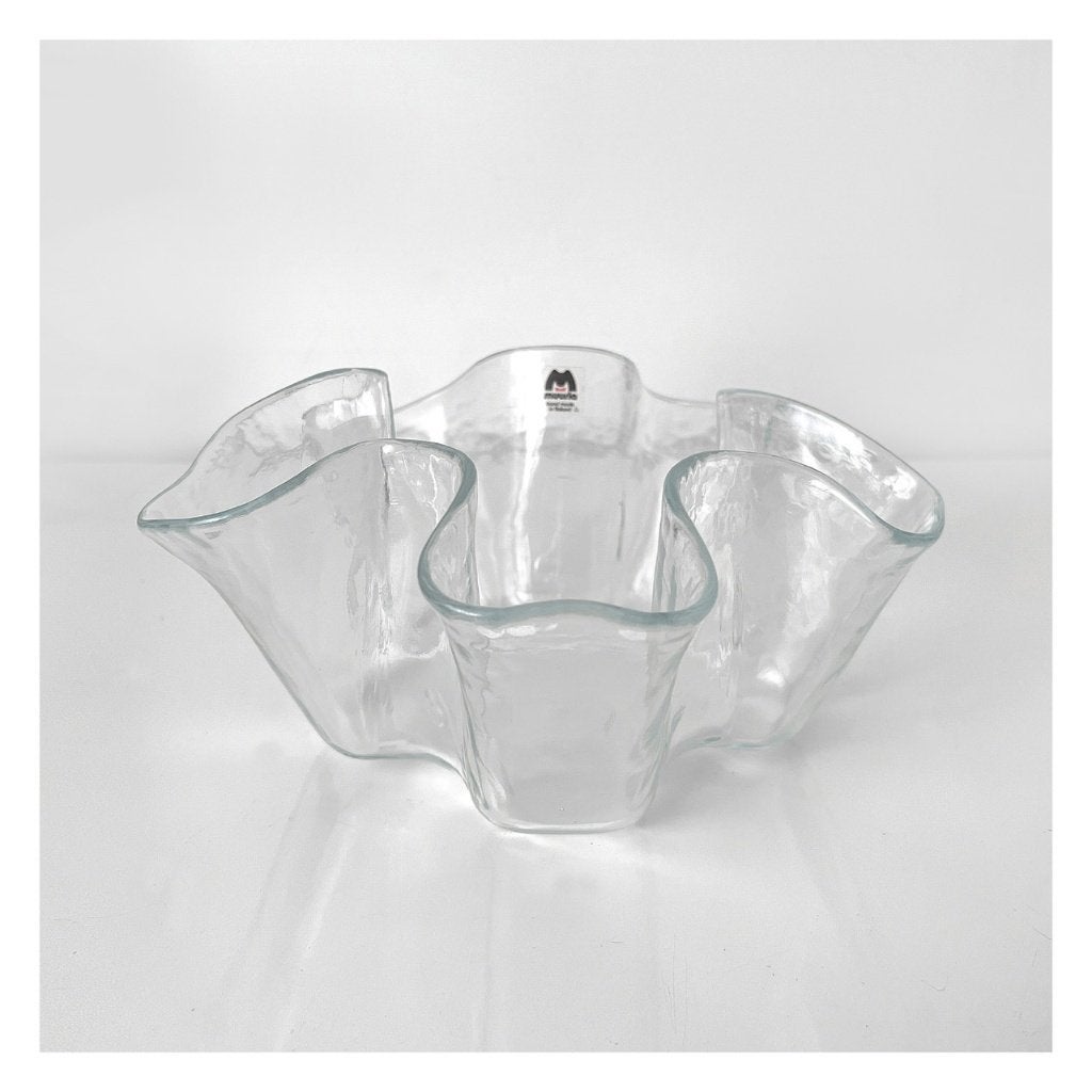 MUURLA hand made in Finland schaal glas NIEUW, Schaal, Verzenden, Rond, Nieuw