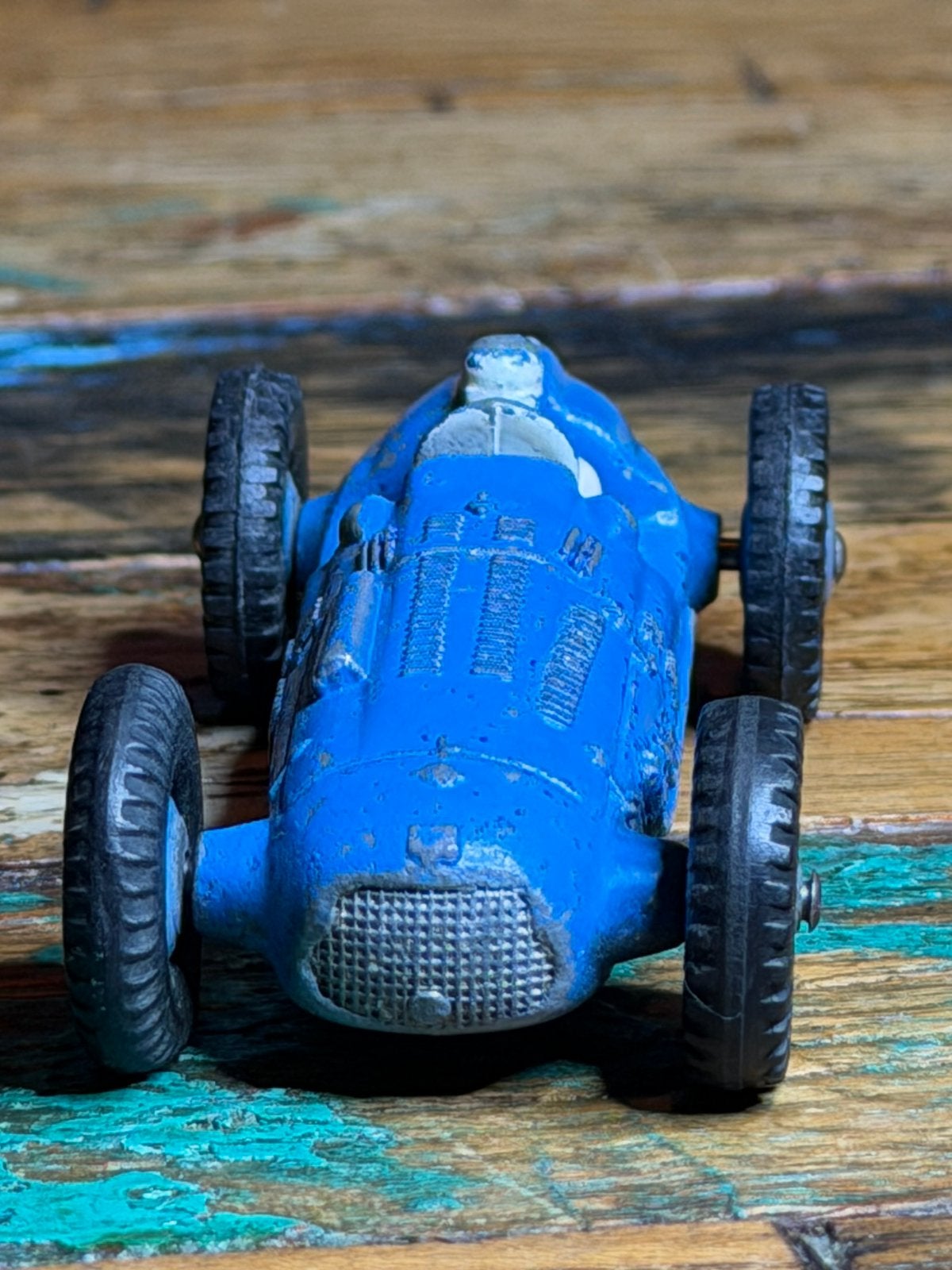 Dinky Toys France 23H Talbot Lago – blauwe racewagen, Hobby en Vrije tijd, Ophalen of Verzenden, Gebruikt, Auto, Dinky Toys